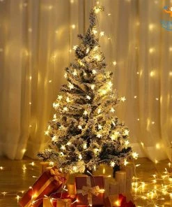 Coral Tree Decorative Star String Lights