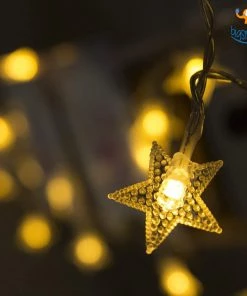 Coral Tree Decorative Star String Lights