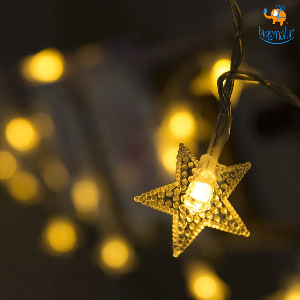 Coral Tree Decorative Star String Lights