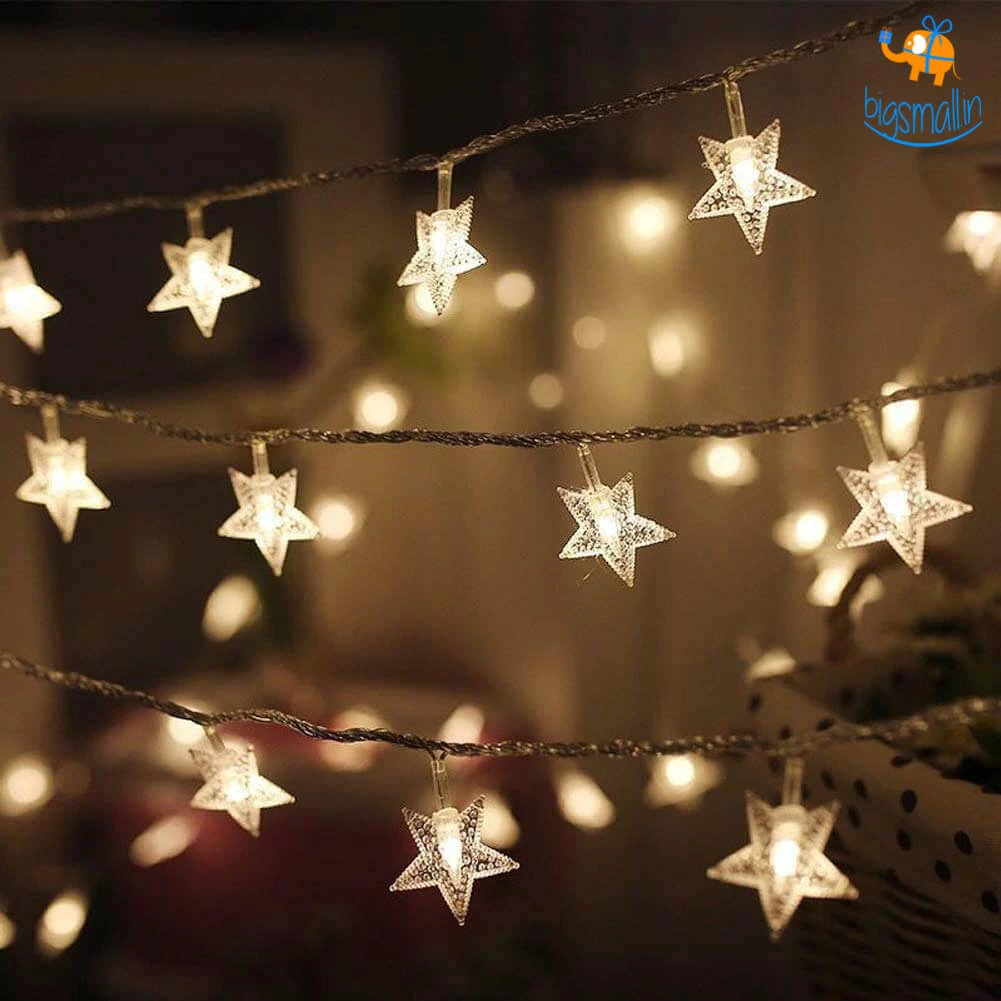 Coral Tree Decorative Star String Lights