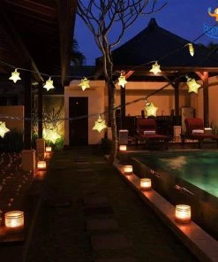 Coral Tree Decorative Star String Lights