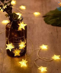 Coral Tree Decorative Star String Lights