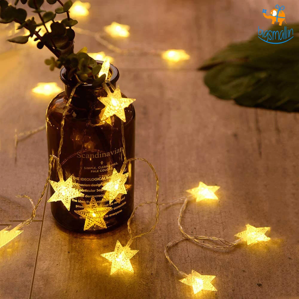 Coral Tree Decorative Star String Lights