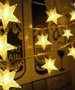 Coral Tree Decorative Star String Lights
