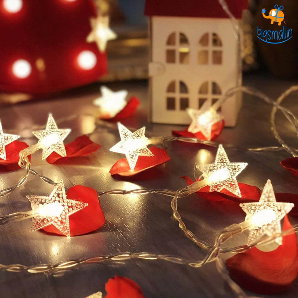 Coral Tree Decorative Star String Lights