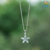 Ash Designs Starfish Aquamarine Semi-Precious Pendant With Silver Chain