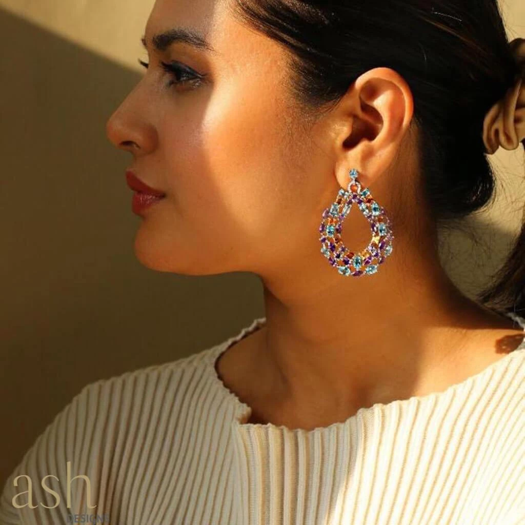 Ash Designs Starry Sea Teardrop Semi-Precious Earrings All Of It