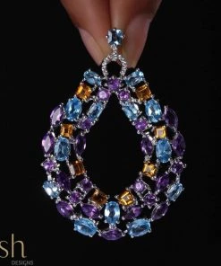 Ash Designs Starry Sea Teardrop Semi-Precious Earrings All Of It