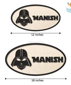 Chitra Chaya Personalized Darth Vader Themed Nameplate | COD Not Available