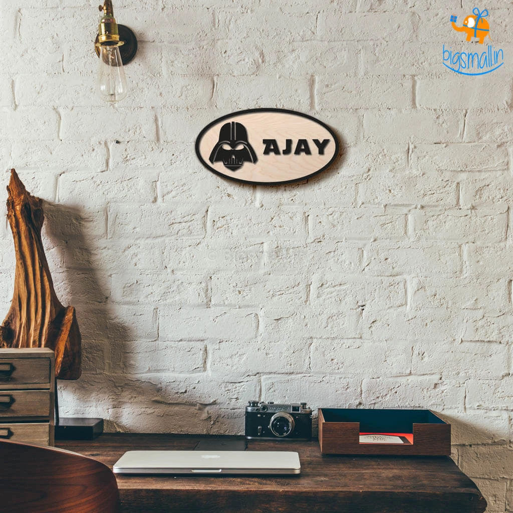 Chitra Chaya Personalized Darth Vader Themed Nameplate | COD Not Available