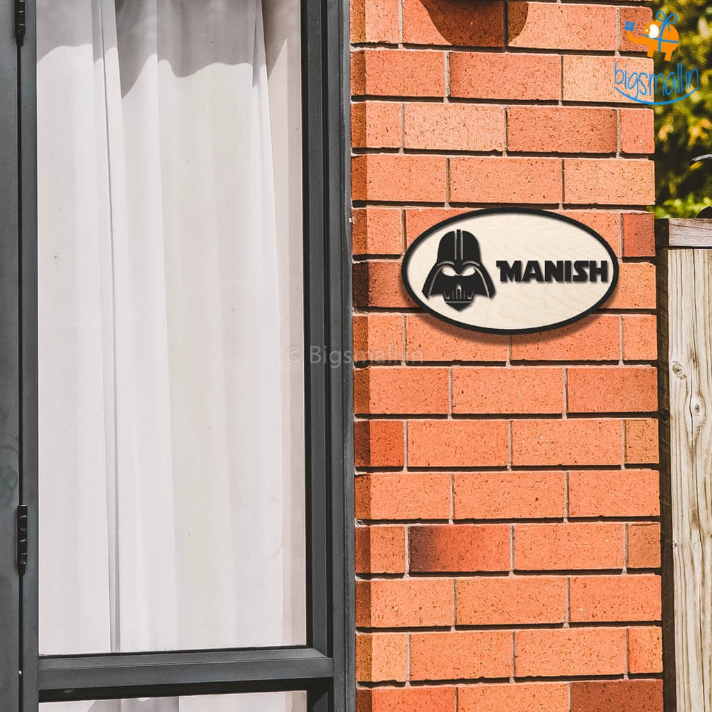 Chitra Chaya Personalized Darth Vader Themed Nameplate | COD Not Available