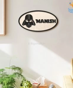 Chitra Chaya Personalized Darth Vader Themed Nameplate | COD Not Available