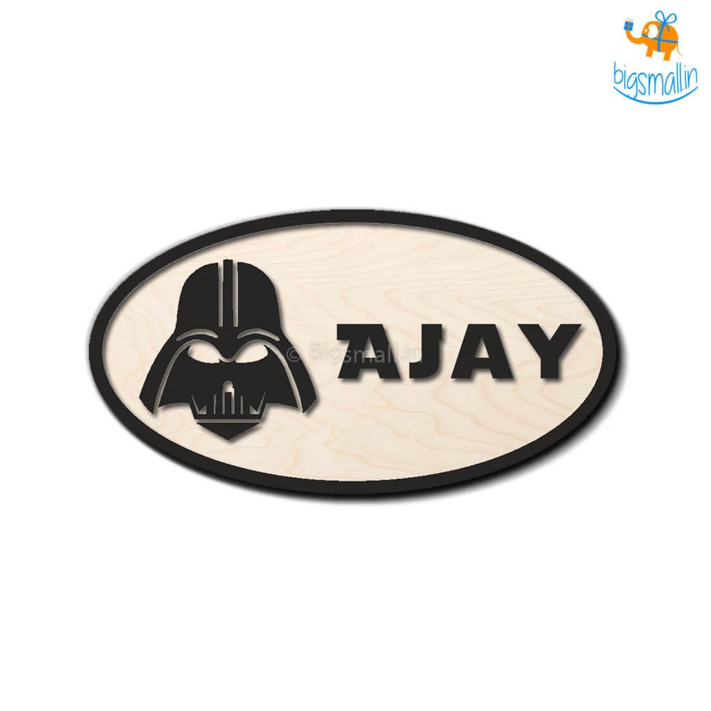 Chitra Chaya Personalized Darth Vader Themed Nameplate | COD Not Available
