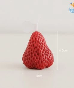 Coral Tree Strawberry Candles - Pack Of 4