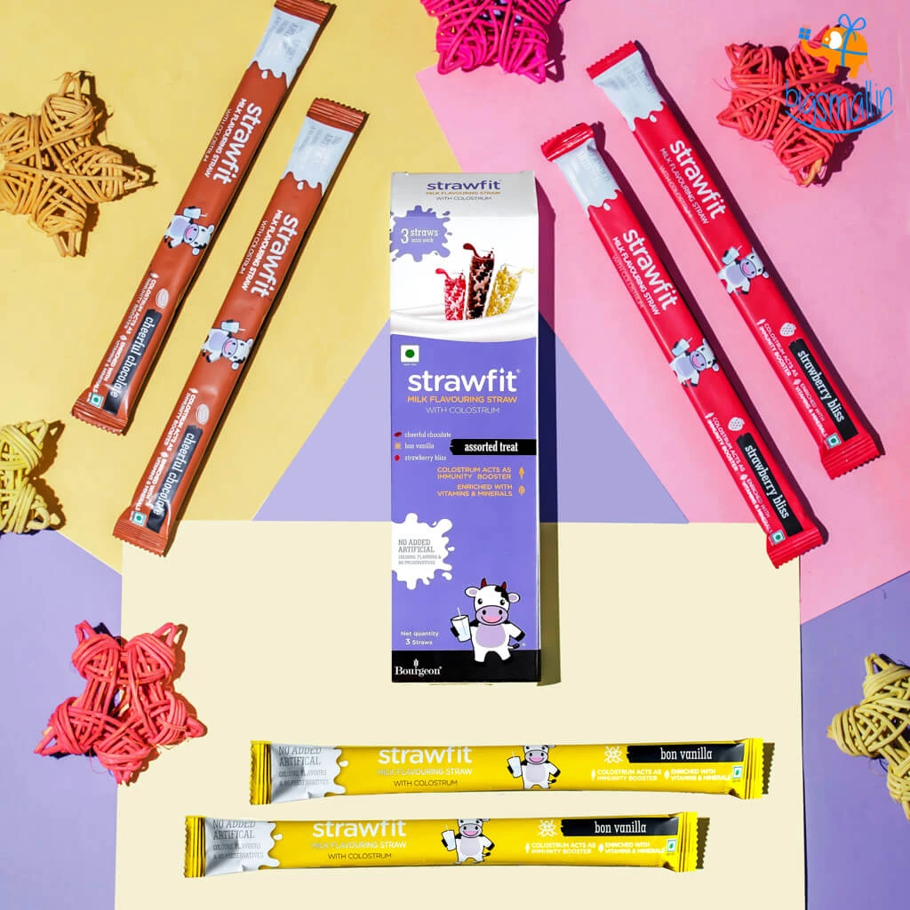 Bourgeon All Of It Assorted Milk Flavouring Straws (Set Of 3)