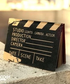 Mooch Design Studio Movie Clapboard A6 Notebook With Elastic