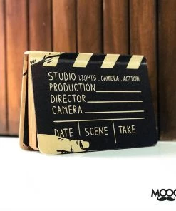 Mooch Design Studio Movie Clapboard A6 Notebook With Elastic