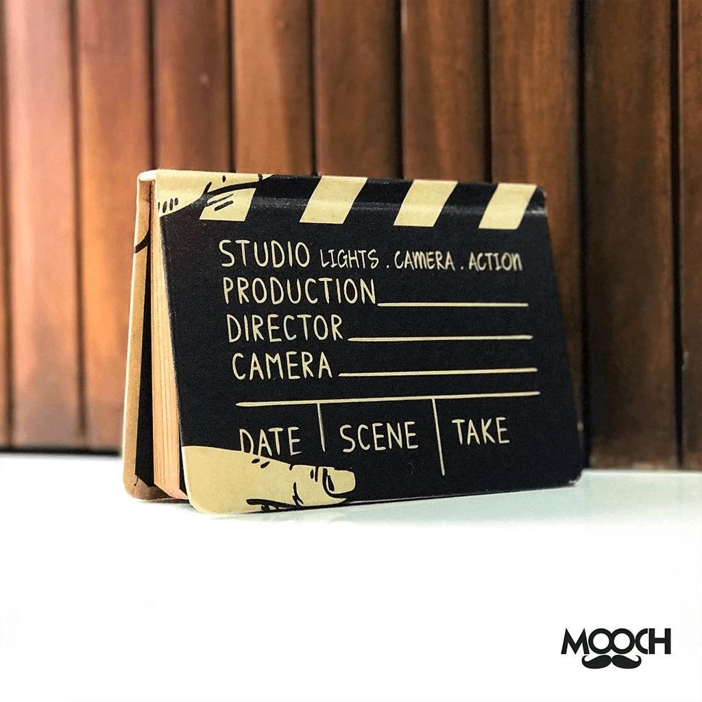 Mooch Design Studio Movie Clapboard A6 Notebook With Elastic