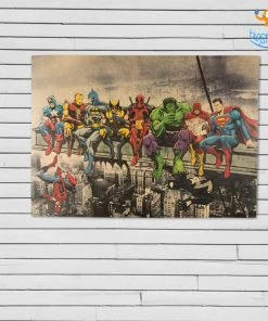 AmyLi Superheroes Chilling Poster All Of It