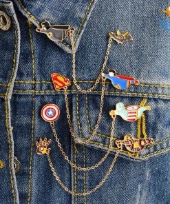 AmyLi Superhero Chain Brooch Pin All Of It