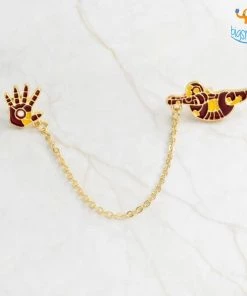 AmyLi Superhero Chain Brooch Pin All Of It