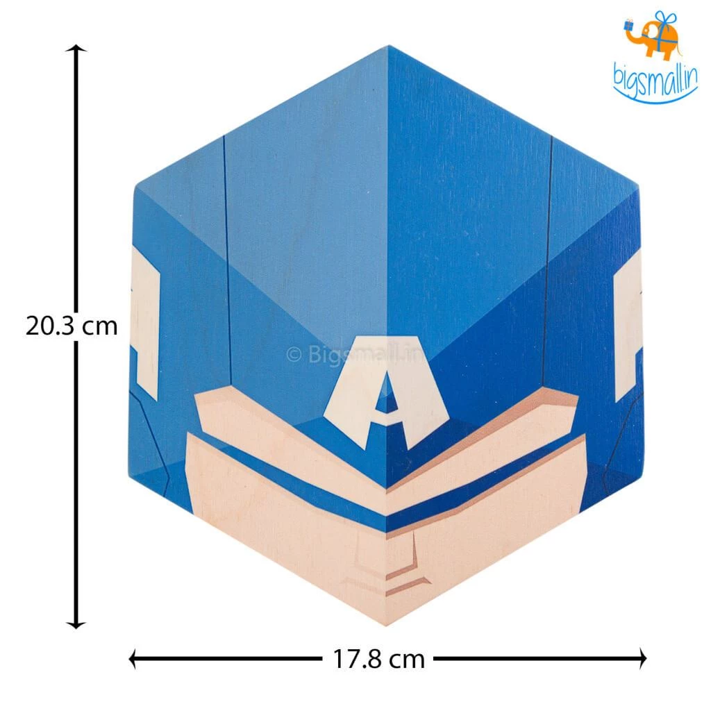 Bigsmall_cc Superhero Hexagon Wall Hangings - Set Of 6