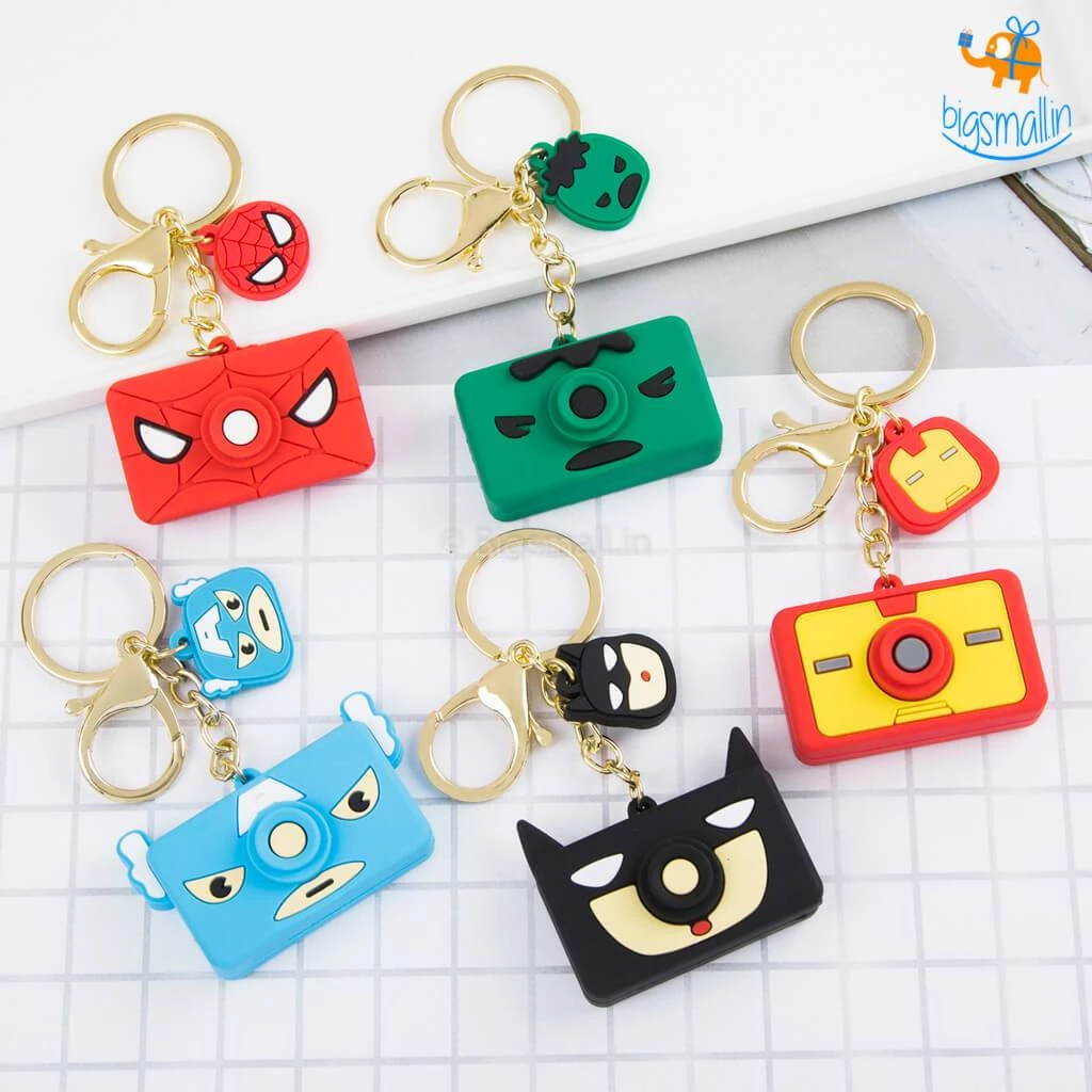 Bigsmall_hmk Superhero Camera Keychains Sale