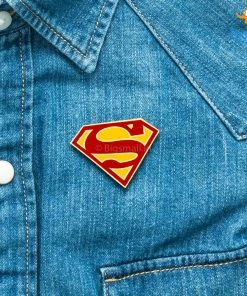 Bigsmall_piu All Of It Superman Metallic Lapel Pin