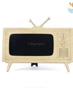 Indian Craft TV Shaped Wooden Phone Holder Father's Day