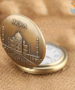 Bigsmall_hmk Father's Day India Souvenir Pocket Watch Keychain