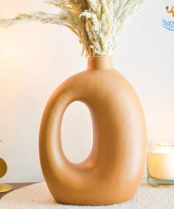 Hollyhock Tan Minimalist Vase All Of It