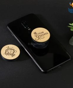 DesignWesign Team Groom Wooden Pop Socket All Of It