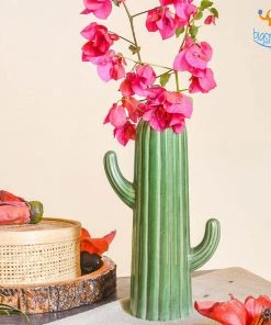 Hollyhock Cactus Flower Vase All Of It