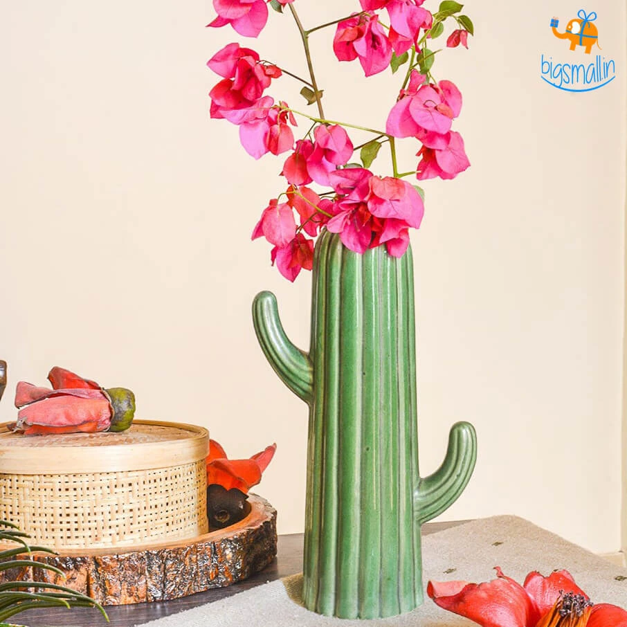 Hollyhock Cactus Flower Vase All Of It