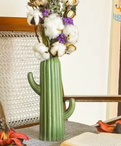 Hollyhock Cactus Flower Vase All Of It