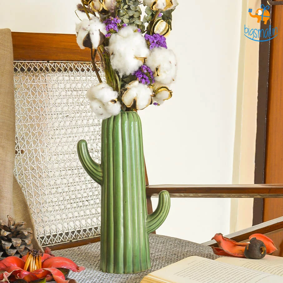 Hollyhock Cactus Flower Vase All Of It