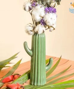 Hollyhock Cactus Flower Vase All Of It