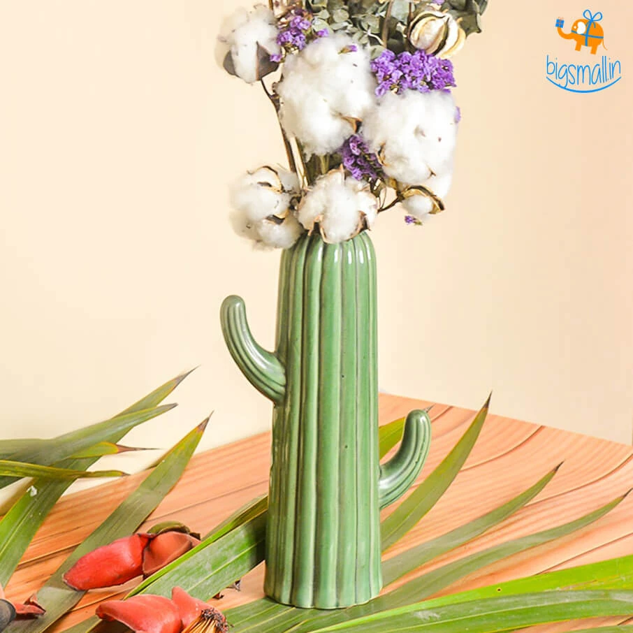 Hollyhock Cactus Flower Vase All Of It