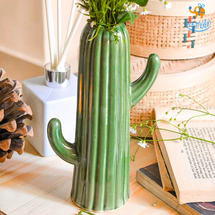 Hollyhock Cactus Flower Vase All Of It