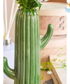 Hollyhock Cactus Flower Vase All Of It