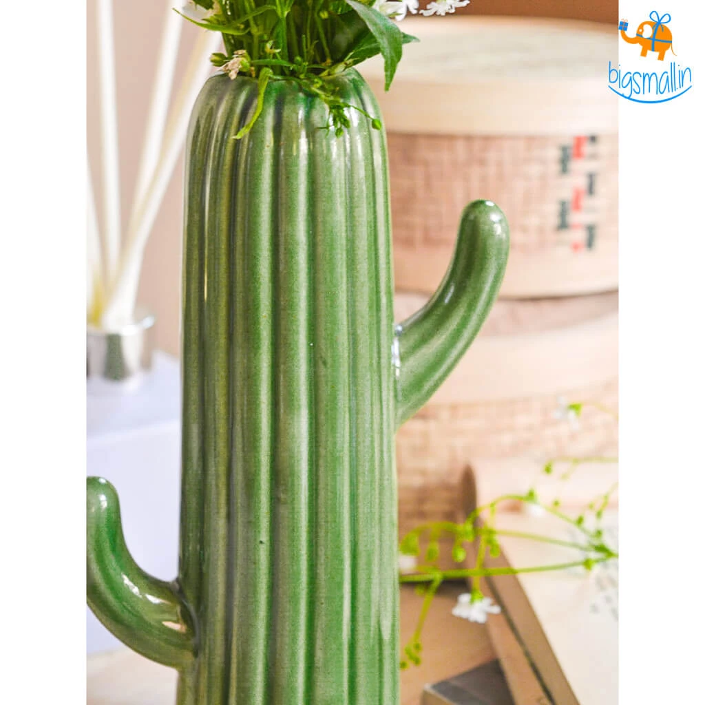 Hollyhock Cactus Flower Vase All Of It