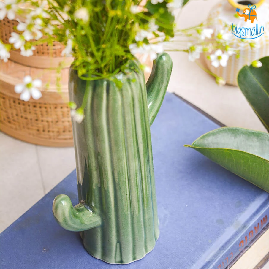 Hollyhock Cactus Flower Vase All Of It