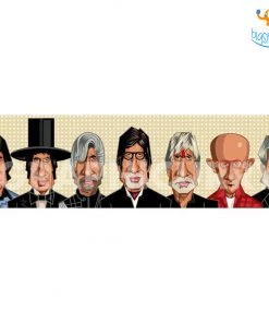 Graphicurry Amitabh Bachchan Laminated Poster