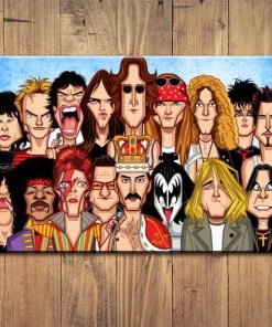 Graphicurry The World Of Rock Laminated Poster All Of It