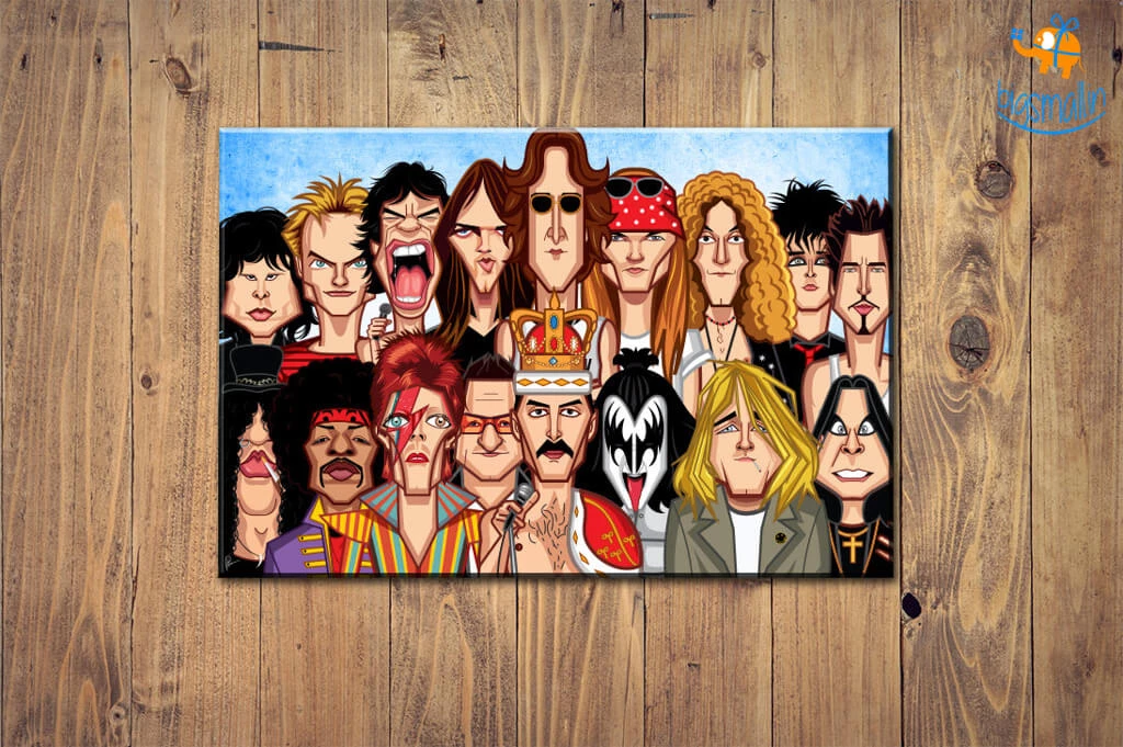 Graphicurry The World Of Rock Laminated Poster All Of It