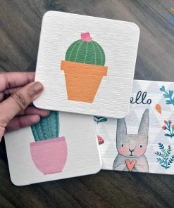 VinnyC Diatomite Absorbent Drink Coasters - Set Of 4 Father's Day