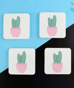 VinnyC Diatomite Absorbent Drink Coasters - Set Of 4 Father's Day