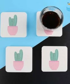 VinnyC Diatomite Absorbent Drink Coasters - Set Of 4 Father's Day