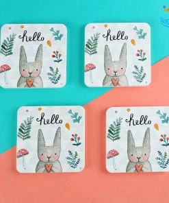 VinnyC Diatomite Absorbent Drink Coasters - Set Of 4 Father's Day