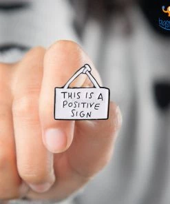 Bigsmall_piu All Of It Positive Sign Lapel Pin